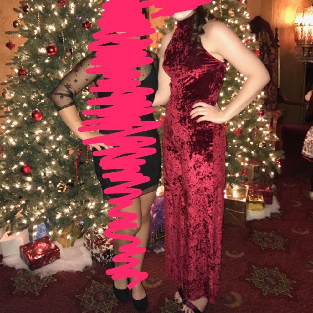 Red Velvet Jumpsuit